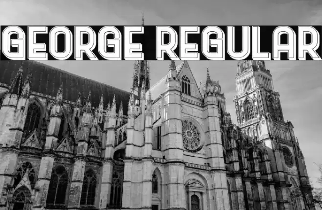 George Regular Font examples