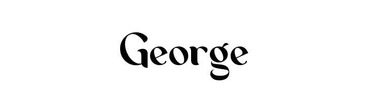 George  नि: शुल्क फ़ॉन्ट्स डाउनलोड
