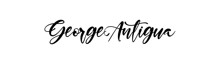 GeorgeAntigua  フリーフォントのダウンロード
