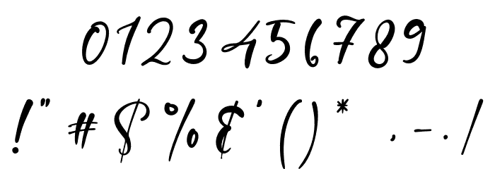 GeorgeAntigua Font OTHER CHARS
