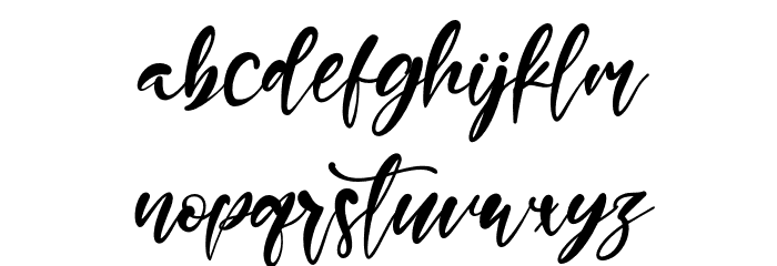 GeorgeAntigua Font LOWERCASE