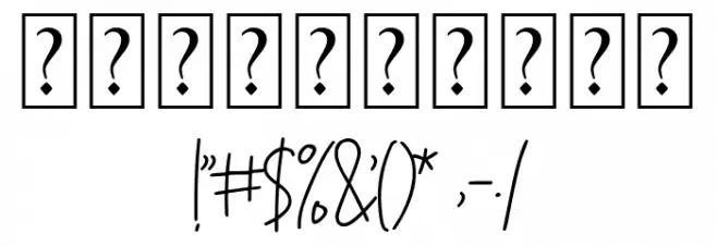 Georghia Font OTHER CHARS