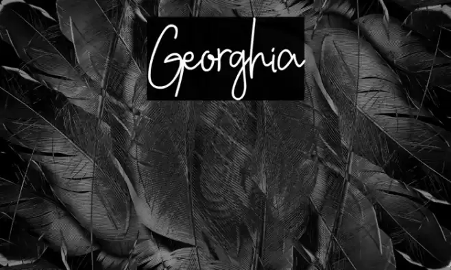 Georghia Font examples