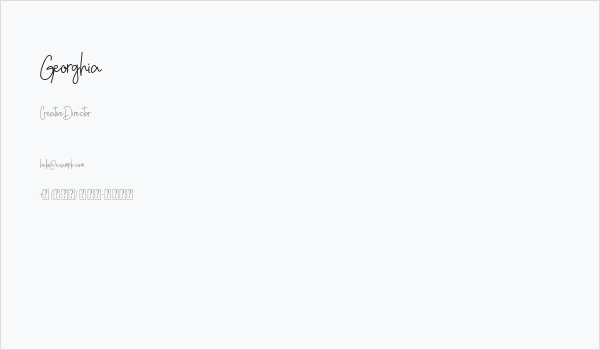 Georghia Business Card