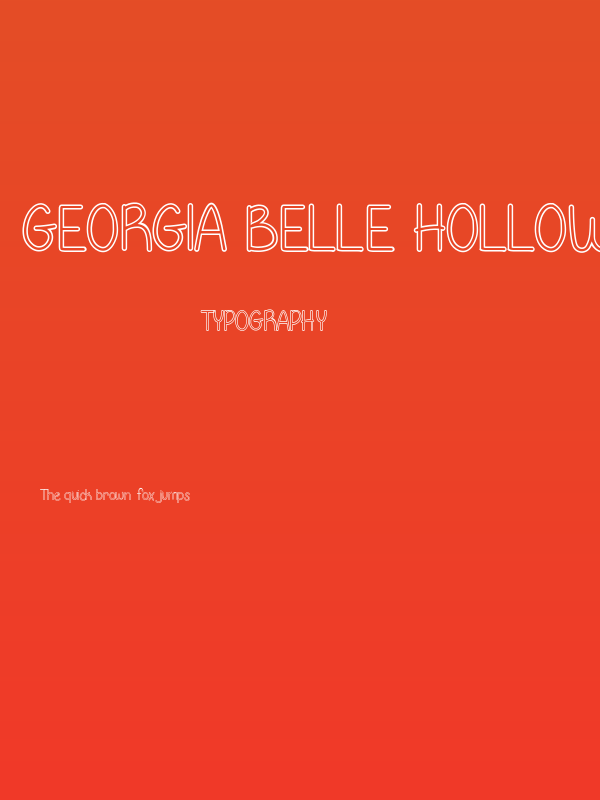Georgia Belle Hollow Poster