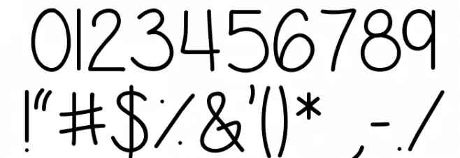 Georgia Belle Skinny Font OTHER CHARS