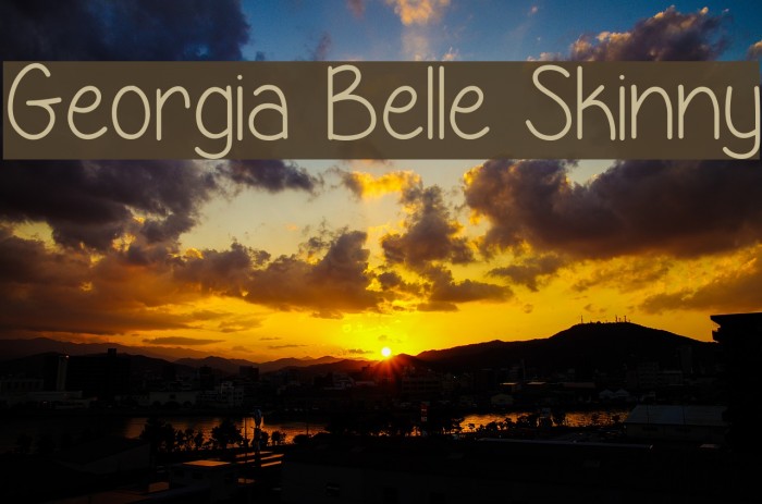 Georgia Belle Skinny Font examples