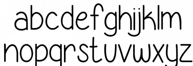 Georgia Belle Skinny 字体 小写