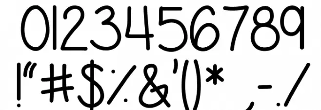 Georgia Belle Font OTHER CHARS