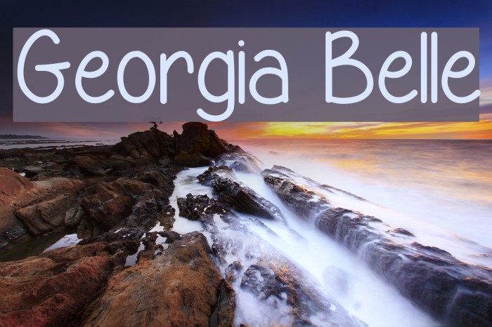 Georgia Belle Font examples