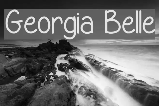 Georgia Belle Font examples