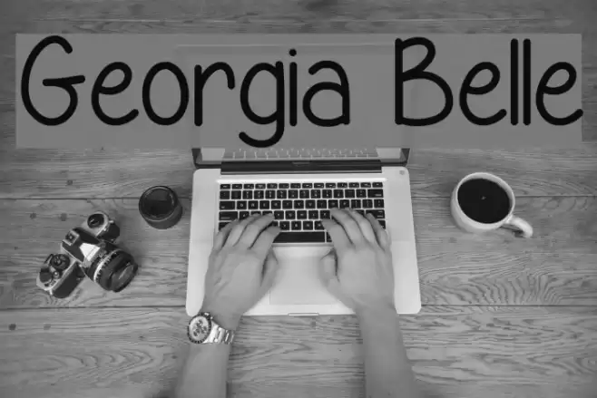 Georgia Belle Font examples