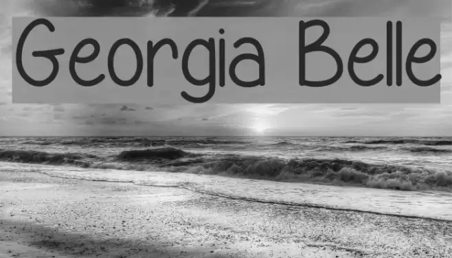 Georgia Belle Font examples
