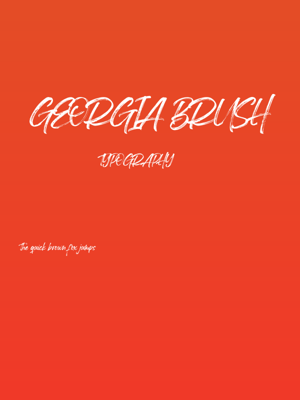 Georgia Brush Poster