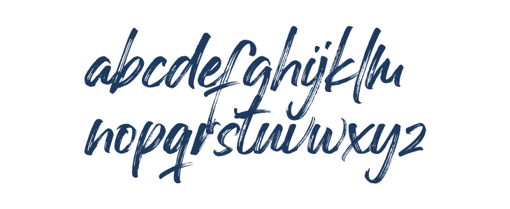 Georgia Brush Lowercase