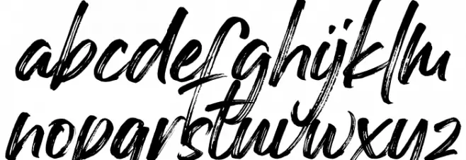 Georgia Brush Caratteri MINUSCOLO