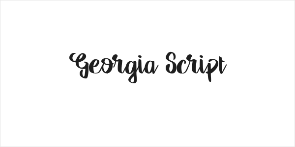 Georgia Script Logo