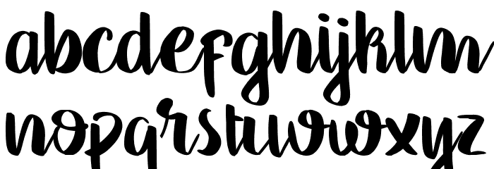 Georgia Script Font LOWERCASE