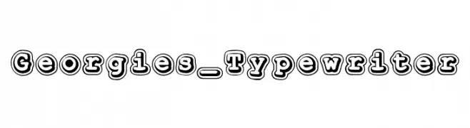 Georgies_Typewriter  baixar fontes gratis