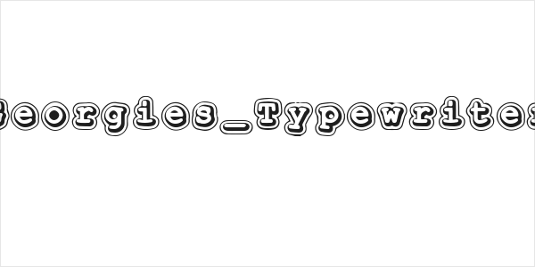 Georgies_Typewriter Logo