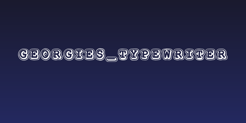 Georgies_Typewriter Social Header