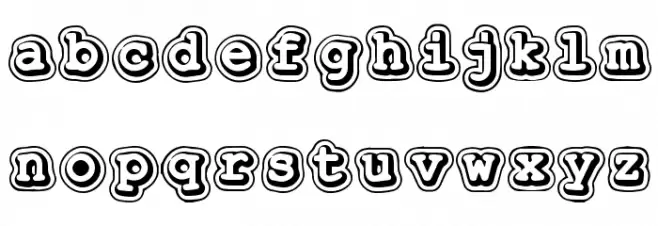 Georgies_Typewriter फ़ॉन्ट लोअरकेस