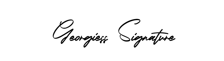 Georgiess Signature  नि: शुल्क फ़ॉन्ट्स डाउनलोड