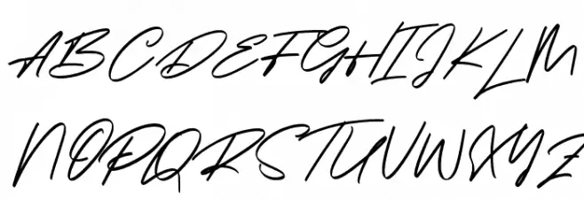 Georgiess Signature Polices MAJUSCULES