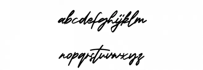 Georgiess Signature फ़ॉन्ट लोअरकेस