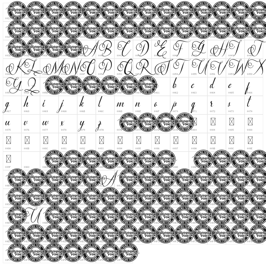 Georgina Stella Demo Character Map