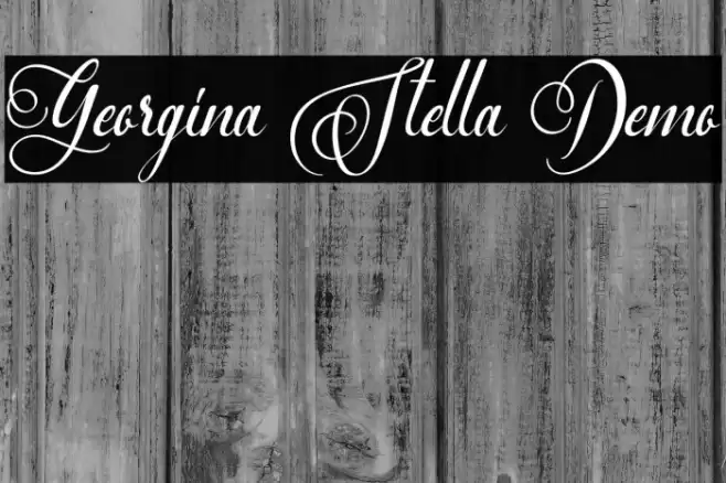 Georgina Stella Demo Font examples