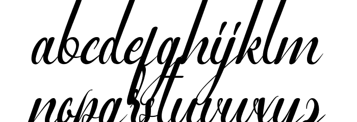 Georgina Stella Demo Font LOWERCASE