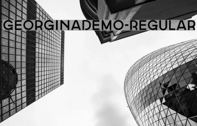 GeorginaDemo-Regular Font examples
