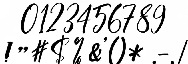 GeorginaScript Font OTHER CHARS