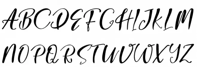 GeorginaScript Schriftart Groß