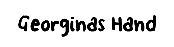 Georginas Hand Font