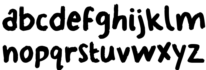 Georginas Hand Font LOWERCASE