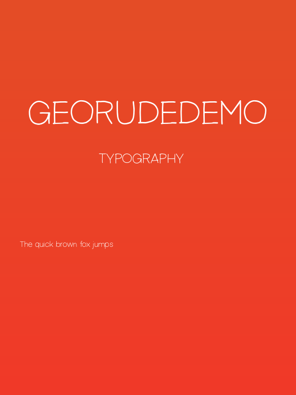 GeorudeDEMO Poster