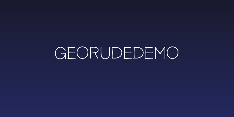 GeorudeDEMO Social Header