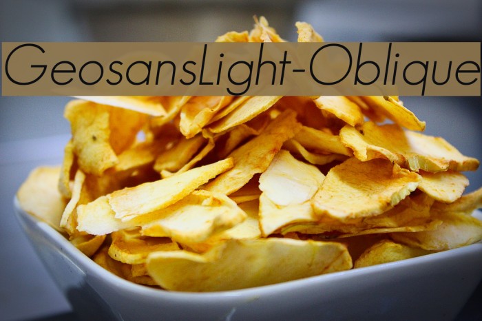 GeosansLight-Oblique Font examples