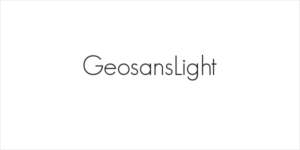GeosansLight Logo