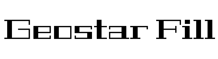 Geostar Fill  Descarca Fonturi Gratis