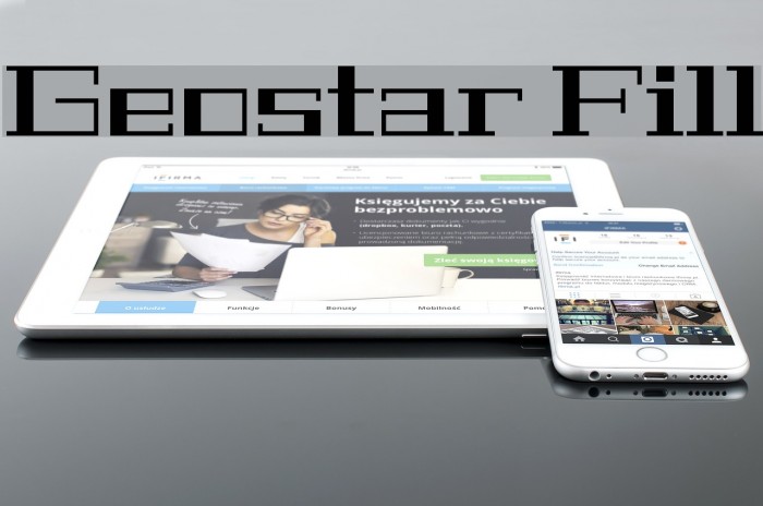 Geostar Fill Font examples