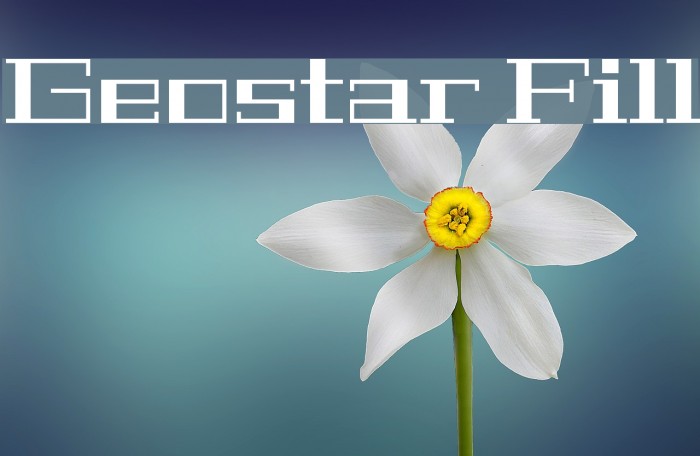 Geostar Fill Font examples
