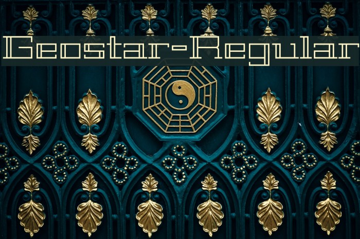 Geostar-Regular لخطوط تنزيل examples