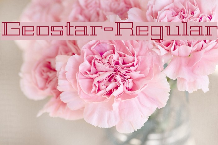 Geostar-Regular لخطوط تنزيل examples