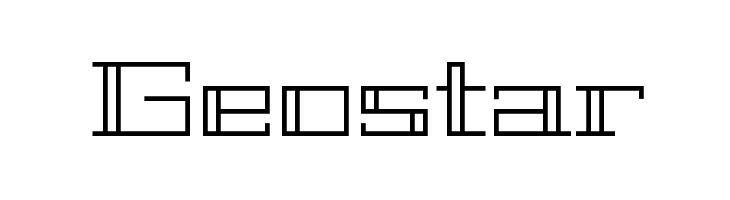 Geostar  Frei Schriftart Herunterladen