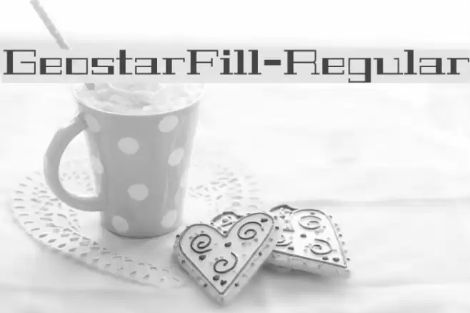 GeostarFill-Regular خط examples