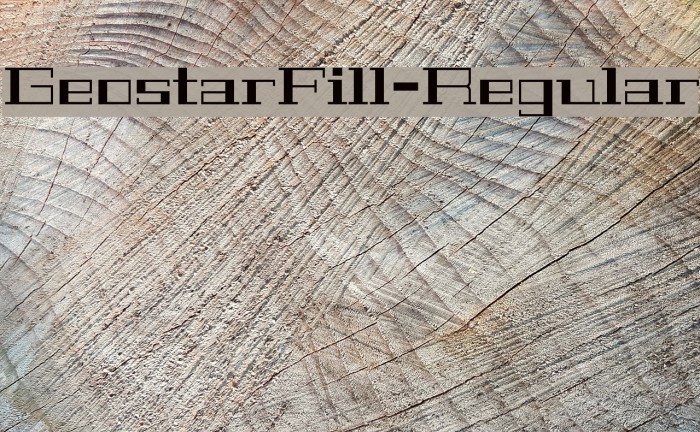 GeostarFill-Regular Font examples