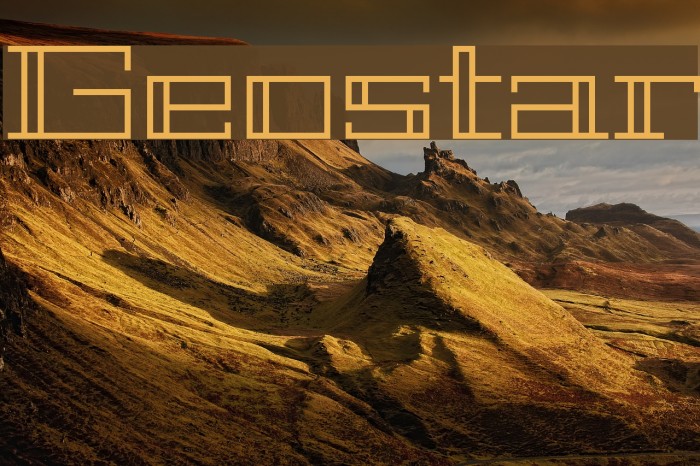 Geostar Font examples